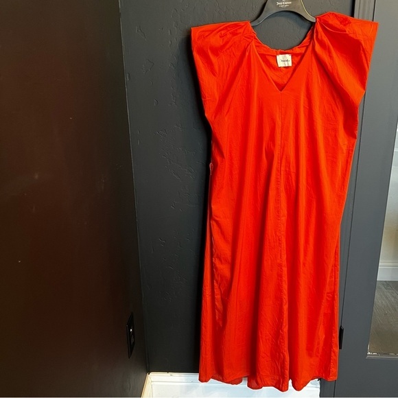 Dixie women’s Maxi dress V Neck Color: Orange variation vibes Hawaii vacation - Picture 1 of 5